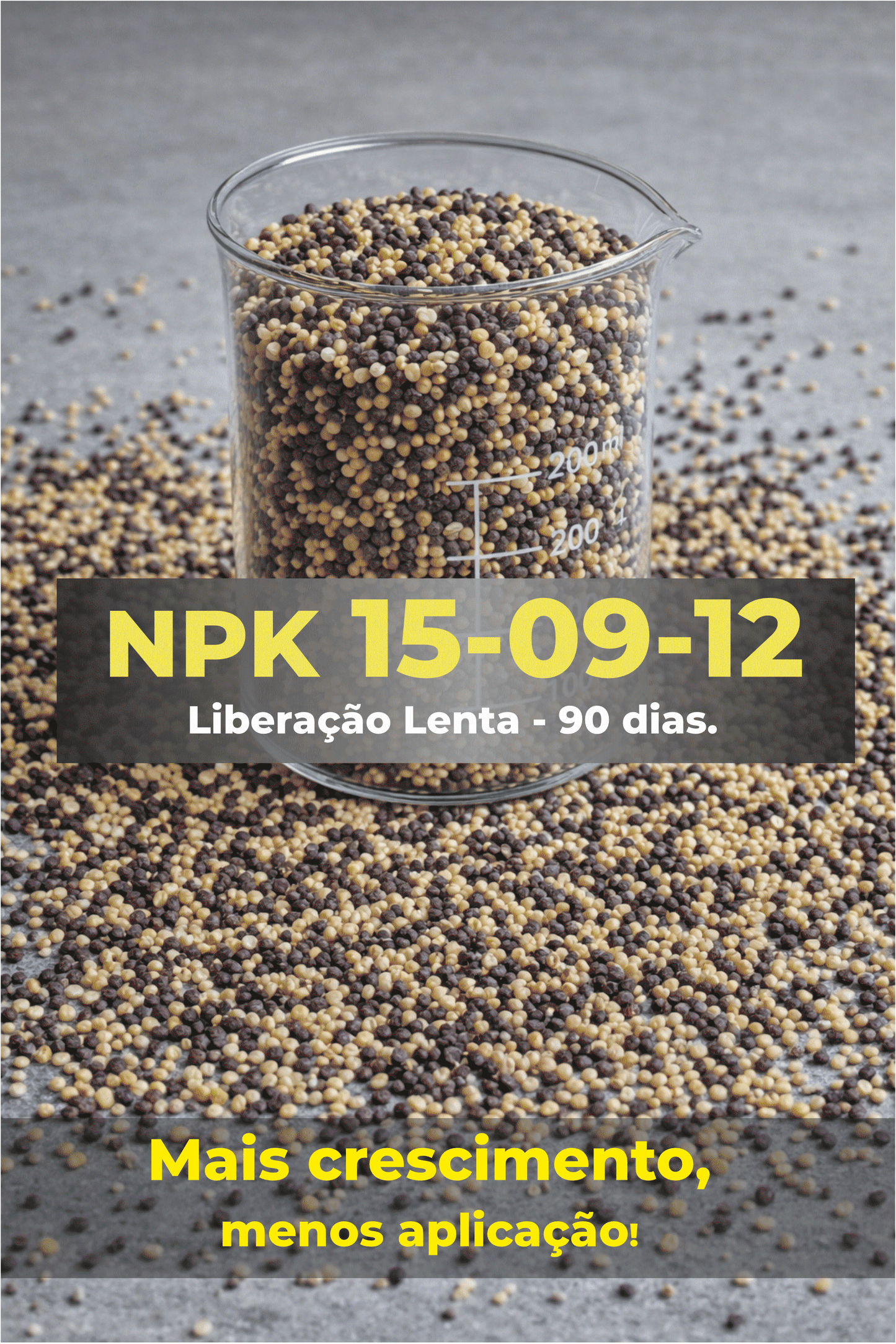 Adubo NPK 15-09-12 1kg Liberação Lenta 3 Meses – Fertilizante para Plantas, Jardim, Vasos, Orquídeas e Suculentas